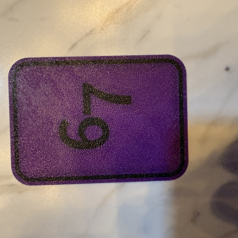 6-7 Oyun Kartı - 3D Baskılı Özel Tasarım Oyun Aksesuarı