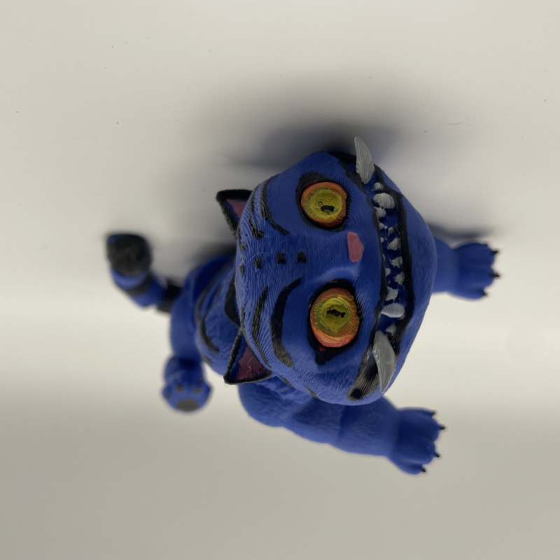 Esnek K-Pop Demon Hunters Derp Kaplan ve Kuş 3D Baskı Figür Seti