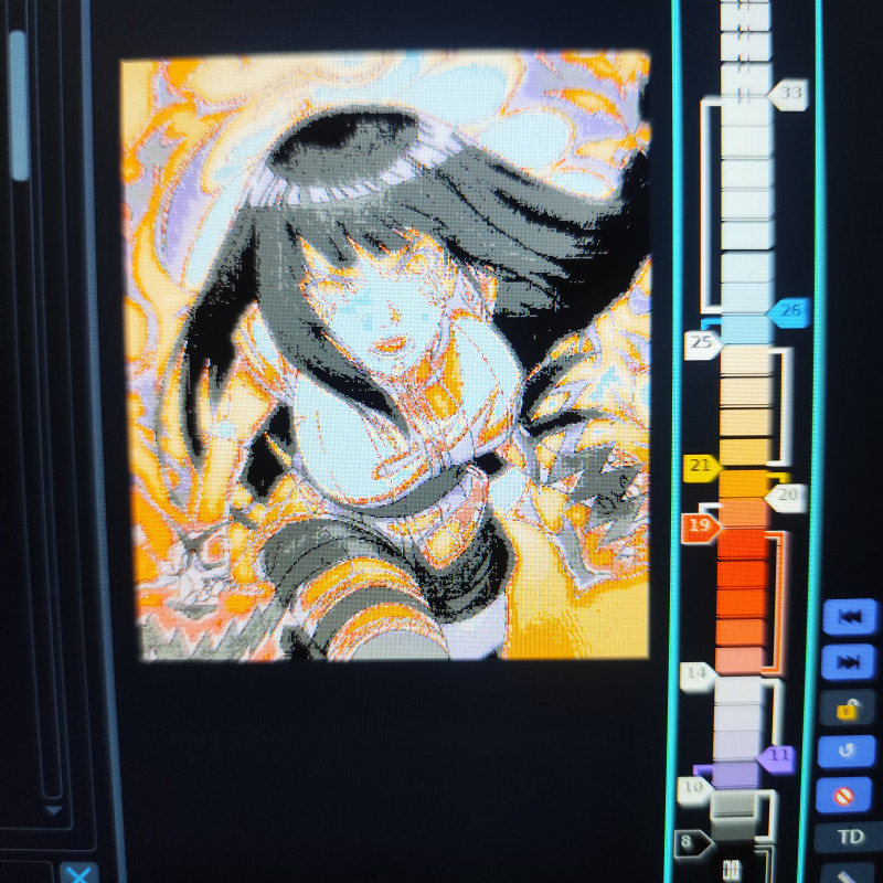 Naruto Shippuden Hinata Hueforge 3D Baskı Duvar Dekoru