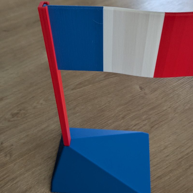 18 cm Özelleştirilebilir Eğitici Bayrak - 3D Baskı Coğrafya Modeli