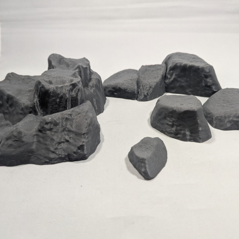 Desteksiz Kaya Uçurum DND Senaryo Modeli - 3D Baskılı Rol Yapma Oyunu Aksesuarı