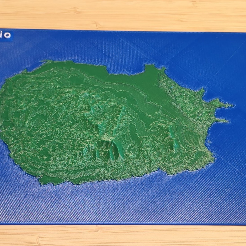 Yeşil Burun Adaları 3D Topografik Harita Seti - Eğitim ve Dekorasyon