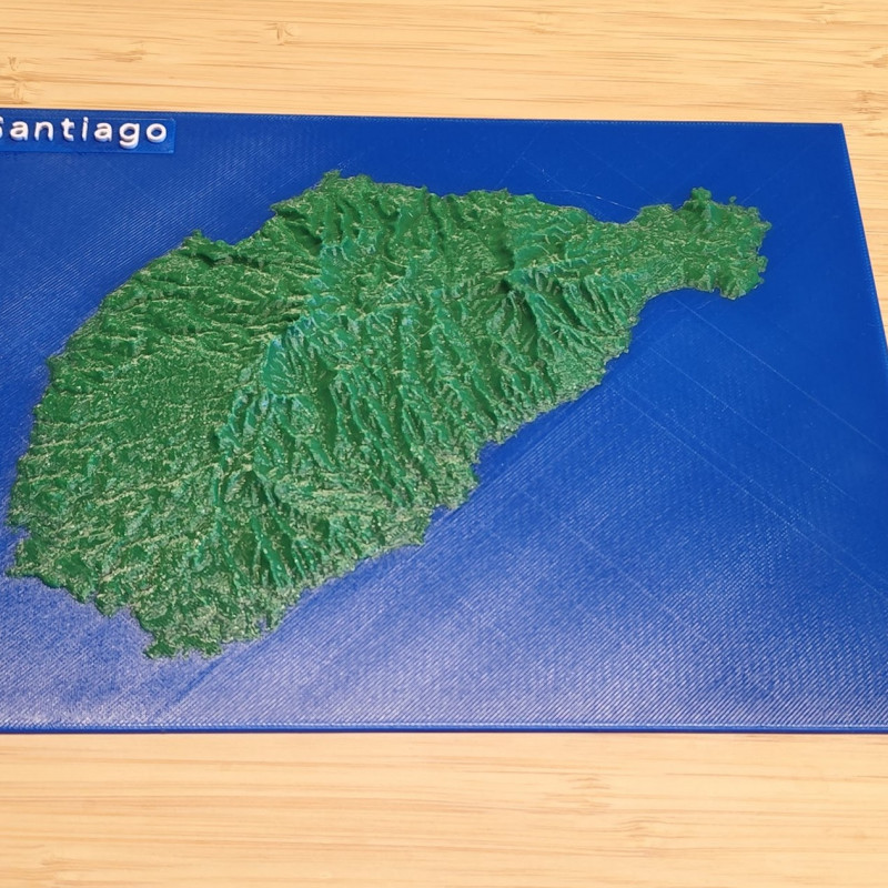 Yeşil Burun Adaları 3D Topografik Harita Seti - Eğitim ve Dekorasyon