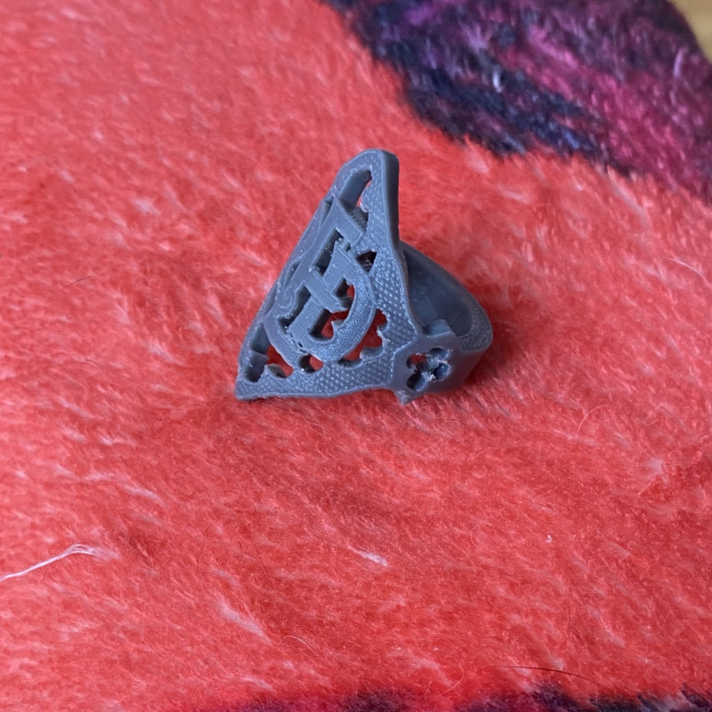 Taylor Swift Red Albüm Kapağı Yüzük - 3D Baskı Koleksiyon Parçası