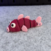 Hareketli Sevimli Balık 3D Baskı Modeli - Anahtarlık ve Dekor