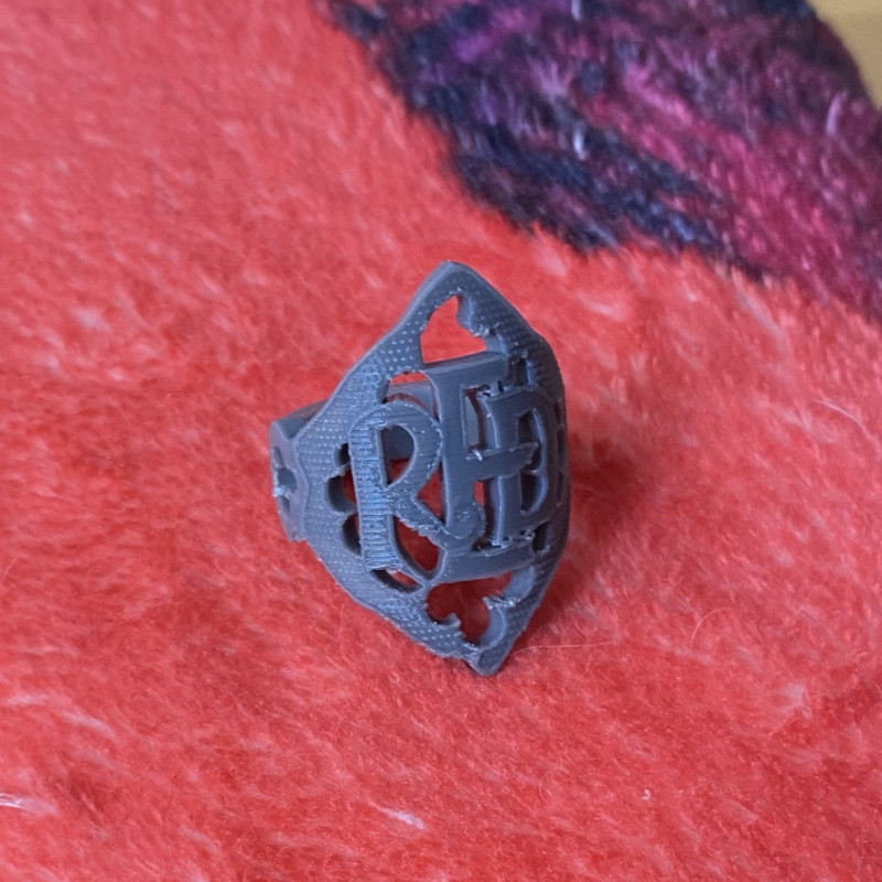 Taylor Swift Red Albüm Kapağı Yüzük - 3D Baskı Koleksiyon Parçası