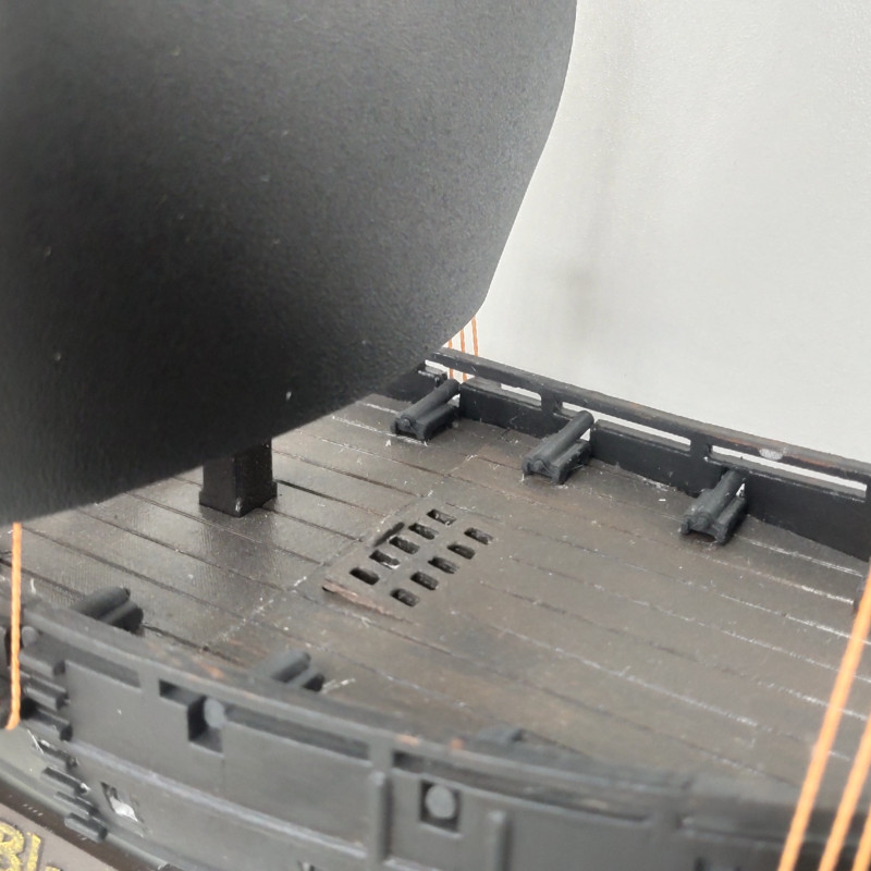 Korsanlar Karayip Siyah İnci 3D Baskı Gemi Modeli - Koleksiyon Parçası