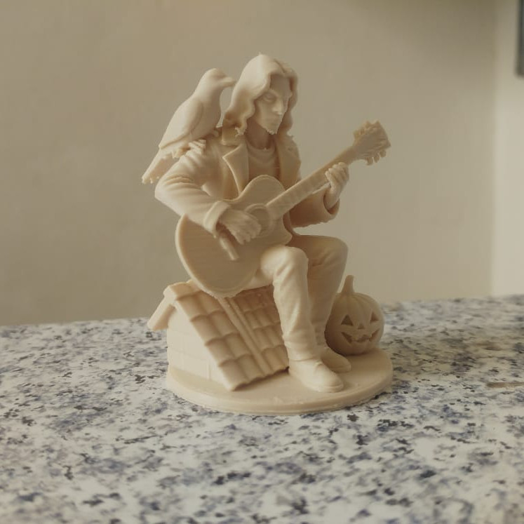 Eric Draven Karga Heykeli - Brandon Lee Film Koleksiyon 3D Baskı