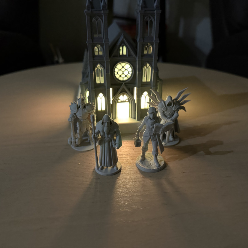 Diablo Katedral Lamba ve Karakter Dioraması - 3D Baskı