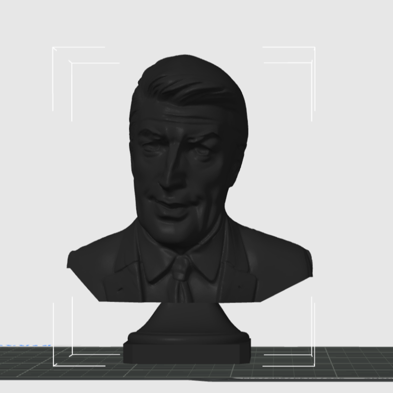 Germano Mosconi Büst Heykel - 3D Baskı Gazeteci Heykeli