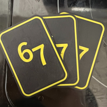 6-7 Oyun Kartı - 3D Baskılı Özel Tasarım Oyun Aksesuarı