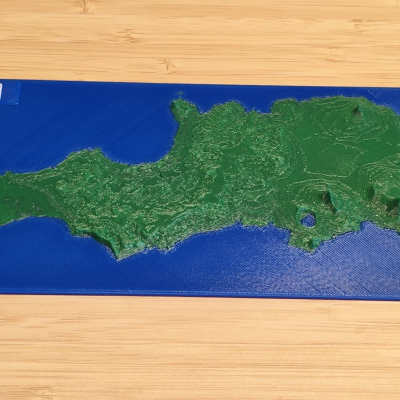 Yeşil Burun Adaları 3D Topografik Harita Seti - Eğitim ve Dekorasyon