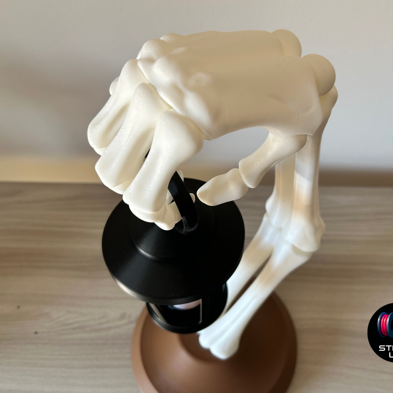 Ölümsüz Fener - İskelet Halloween Dekoru 3D Baskı