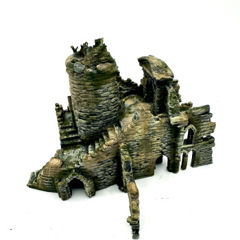 Orta Çağ Kale Harabesi 3D Baskı Teraryum ve Masaüstü Dekor