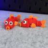 Hareketli Sevimli Balık 3D Baskı Modeli - Anahtarlık ve Dekor
