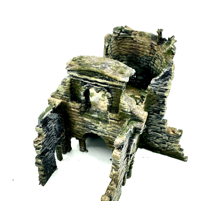 Orta Çağ Kale Harabesi 3D Baskı Teraryum ve Masaüstü Dekor