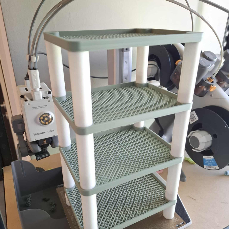 Modüler 3D Baskı Organizatör - Yığılabilir Raf Sistemi