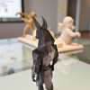 Minimalist Low Poly Anubis Heykeli - 3D Baskı Antik Mısır Dekoru