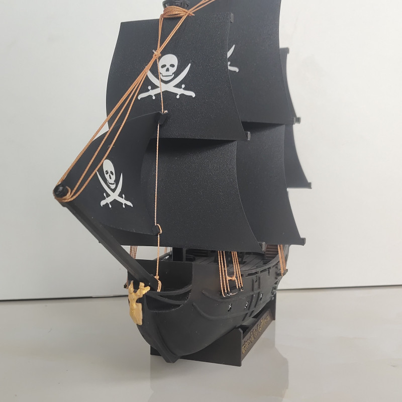 Korsanlar Karayip Siyah İnci 3D Baskı Gemi Modeli - Koleksiyon Parçası