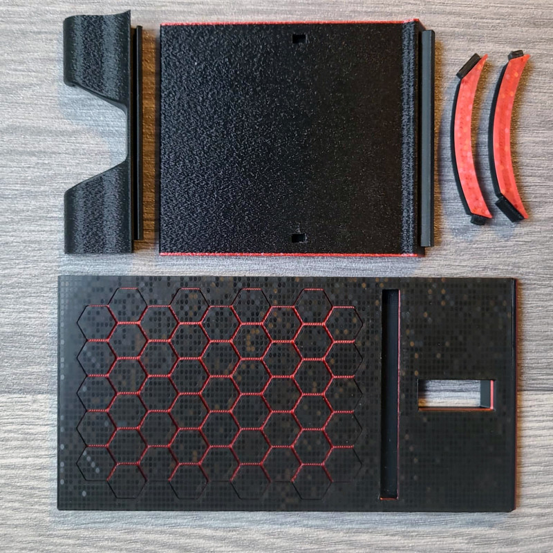 Bal Peteği Desenli Telefon Tutucu Stand - 3D Baskı