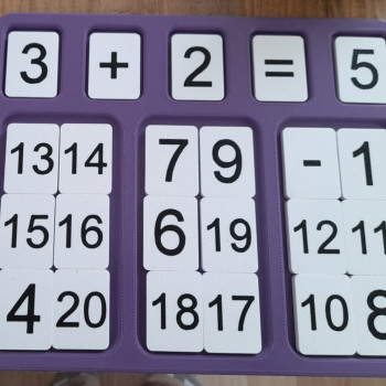 Matematik Eğitim 3D Modeli - Eğitici ve Eğlenceli Baskı Ürünü