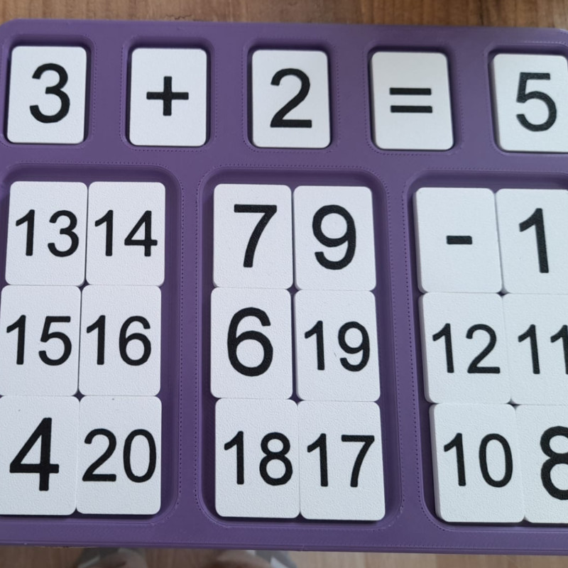 Matematik Eğitim 3D Modeli - Eğitici ve Eğlenceli Baskı Ürünü