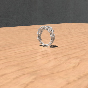 Organik Halka - Doğal Tasarım 3D Baskı Yüzük