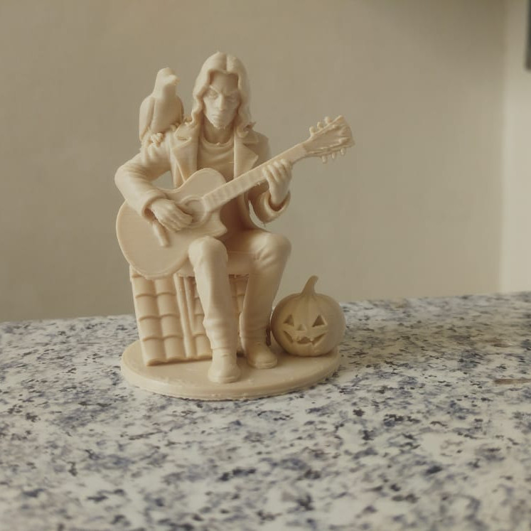 Eric Draven Karga Heykeli - Brandon Lee Film Koleksiyon 3D Baskı