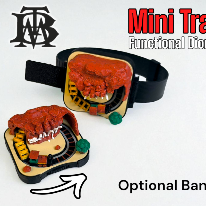 Mini Tren Saati - Big Thunder Mountain Disney Temalı 3D Baskı Kol Saati