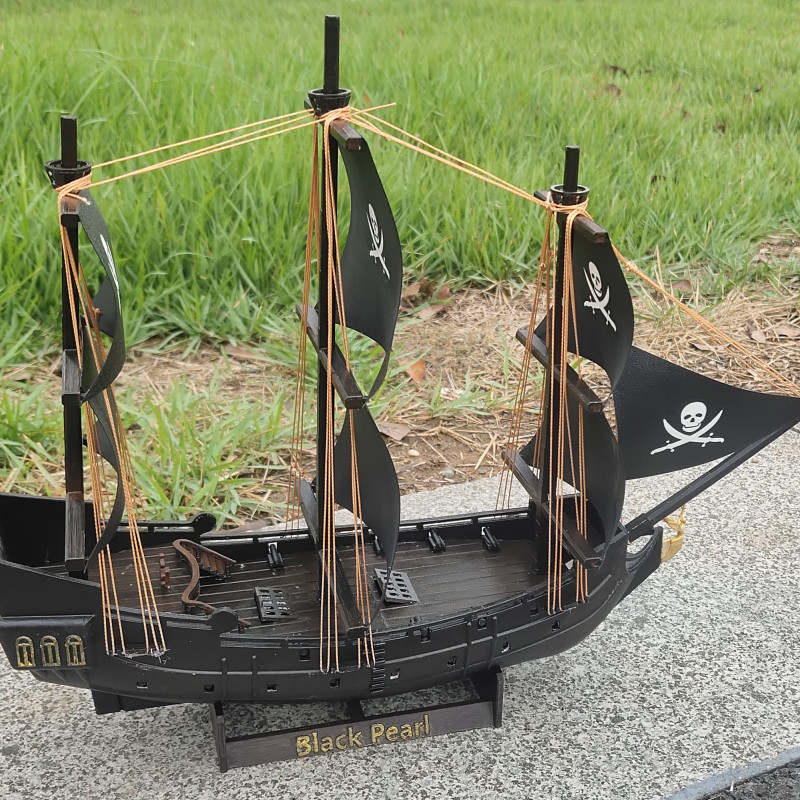 Korsanlar Karayip Siyah İnci 3D Baskı Gemi Modeli - Koleksiyon Parçası