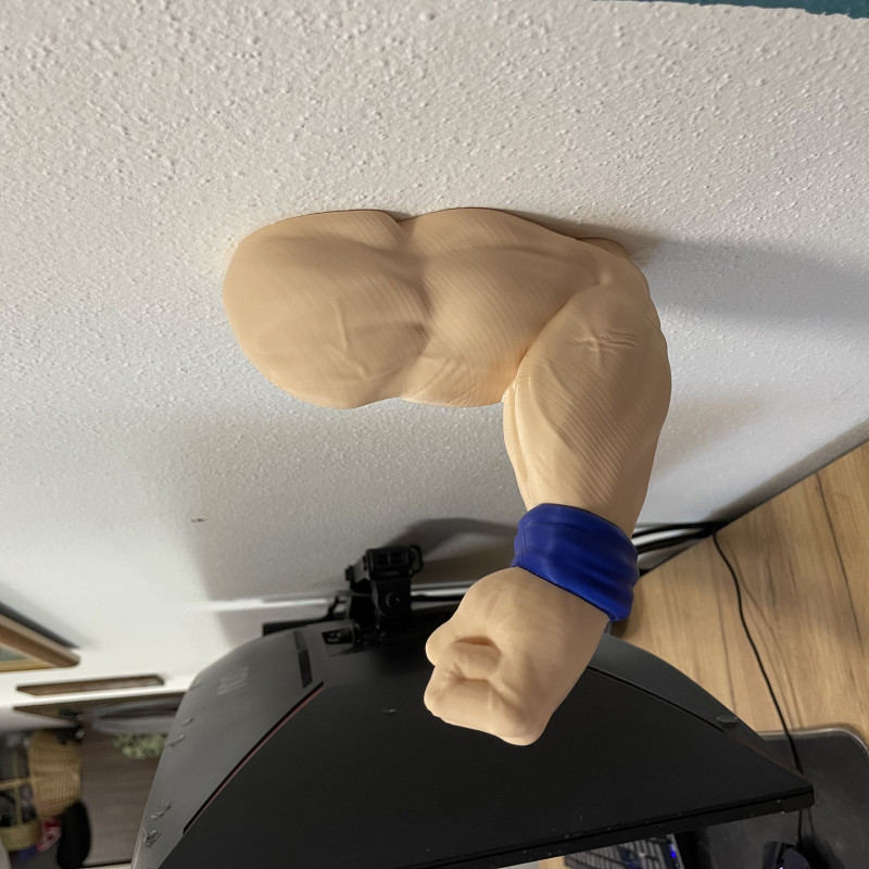 Goku El Şeklinde Duvar Tipi Kulaklık Askısı - 3D Baskı Anime Aksesuar