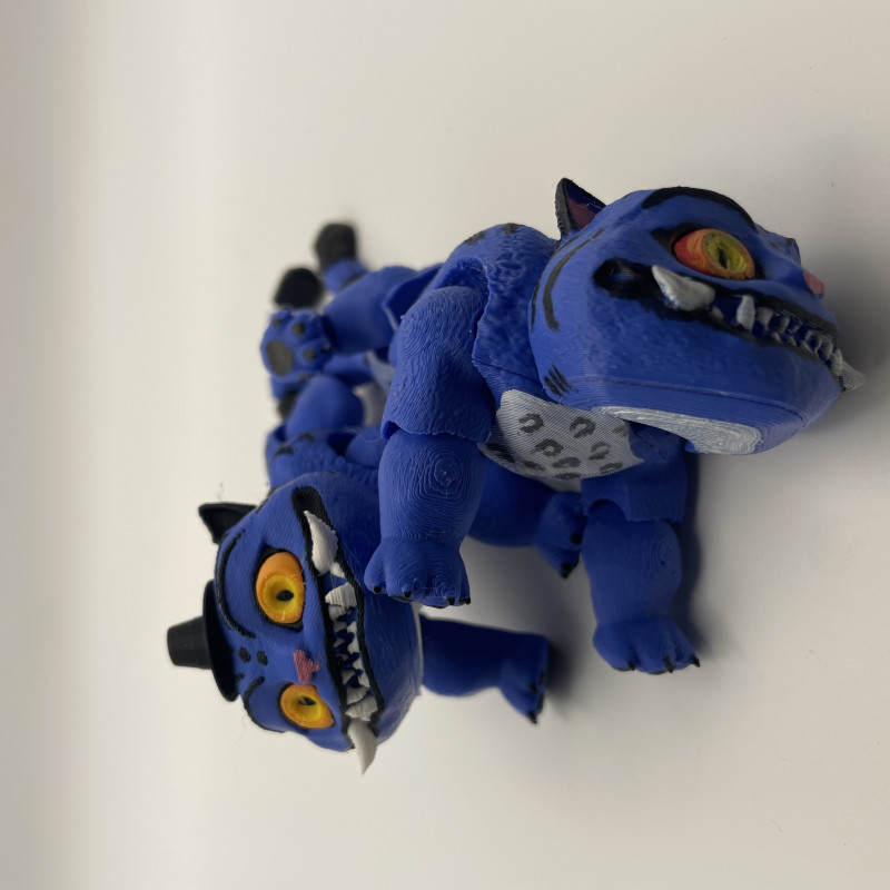 Esnek K-Pop Demon Hunters Derp Kaplan ve Kuş 3D Baskı Figür Seti