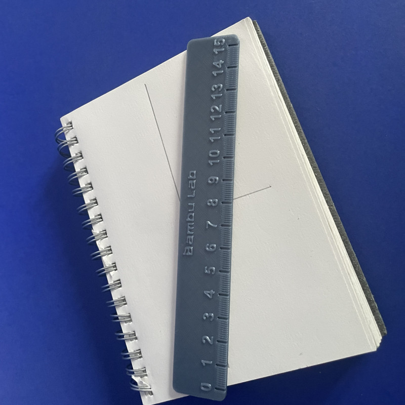 BambuLab 15 cm Hassas Cetvel - 3D Baskı Ölçüm Aracı BambuLab 15 cm Hassas Cetvel - 3D Baskı Ölçüm Aracı