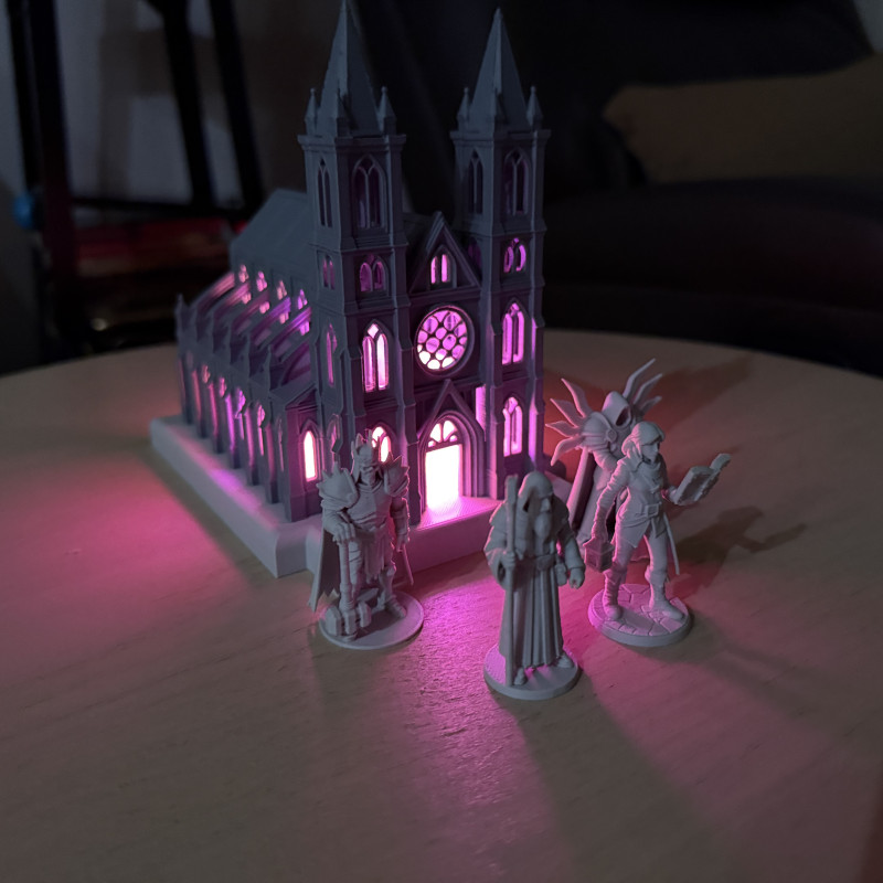 Diablo Katedral Lamba ve Karakter Dioraması - 3D Baskı