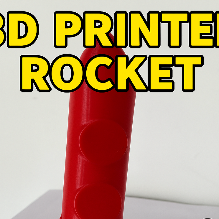 Spiral Roket Vazo - Hızlı 3D Baskı Eğitim Modeli