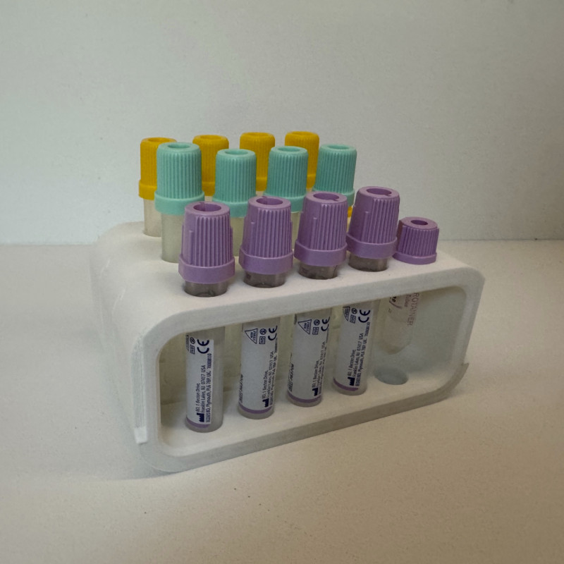 Genişleyebilir Tüp Rafı - 13x75mm Laboratuvar Organizasyon