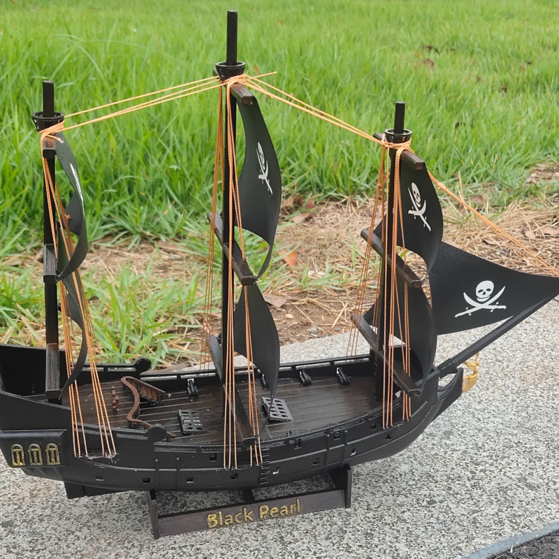 Korsanlar Karayip Siyah İnci 3D Baskı Gemi Modeli - Koleksiyon Parçası
