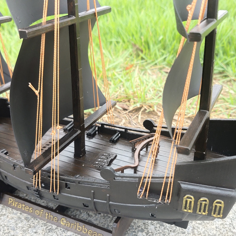 Korsanlar Karayip Siyah İnci 3D Baskı Gemi Modeli - Koleksiyon Parçası