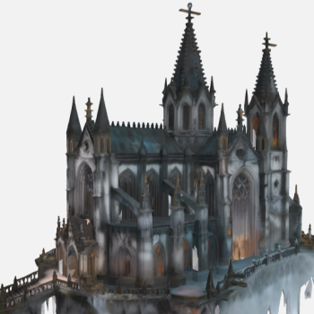 Korku Katedrali 3D Baskı Modeli - Boyanabilir Dekor