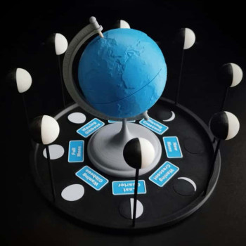 Ay Evreleri 3D Eğitim Modeli ve Oyunu - Astronomi Öğrenim Seti
