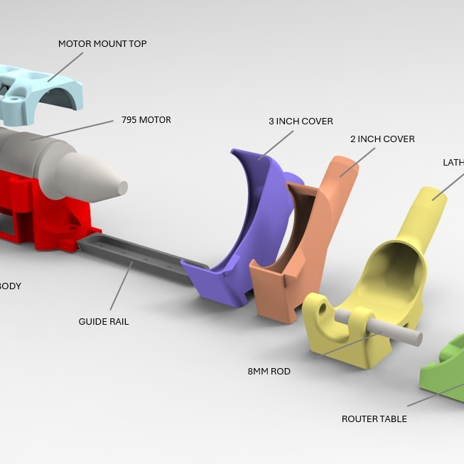 Çok Amaçlı 3D Baskı Polisaj ve Zımpara Makinesi - Profesyonel DIY Alet
