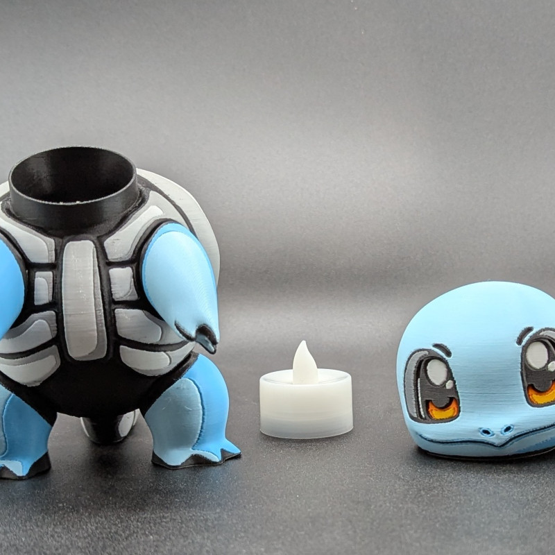 Cadılar Bayramı Squirtle LED Mumluk - 3D Baskı Oyuncak Cadılar Bayramı Squirtle LED Mumluk - 3D Baskı Oyuncak