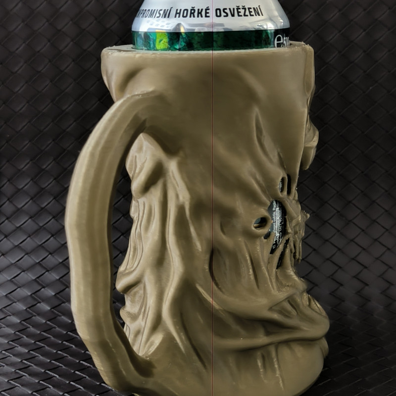 Erimiş Şeytan Kutu İçecek Tutucu - 3D Baskı Bira Bardağı