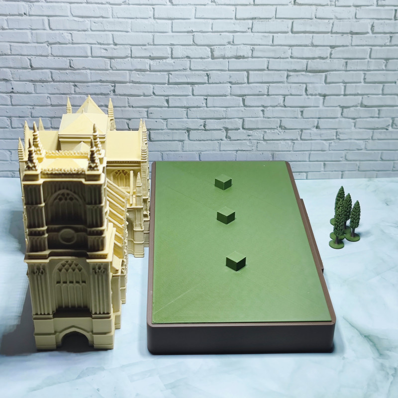 Westminster Abbey 3D Baskı Dekoratif Diorama - Ofis ve Ev Dekoru