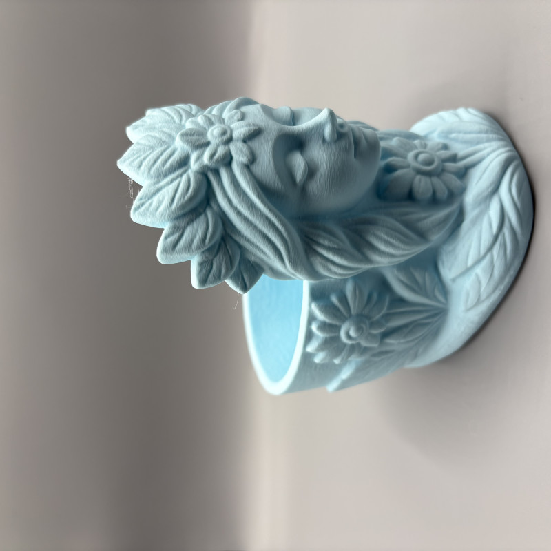 Çiçek Tanrıçası Sukulent Saksısı - 3D Baskı Dekoratif Bitki Tasarımı