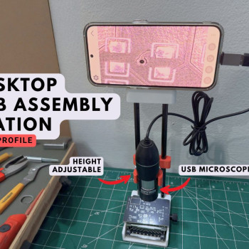 Masaüstü PCB Montaj İstasyonu - Düşük Profilli 3D Baskı