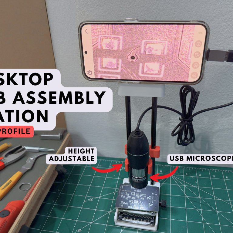 Masaüstü PCB Montaj İstasyonu - Düşük Profilli 3D Baskı