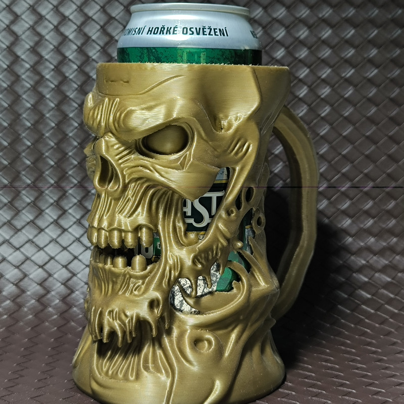 Erimiş Şeytan Kutu İçecek Tutucu - 3D Baskı Bira Bardağı