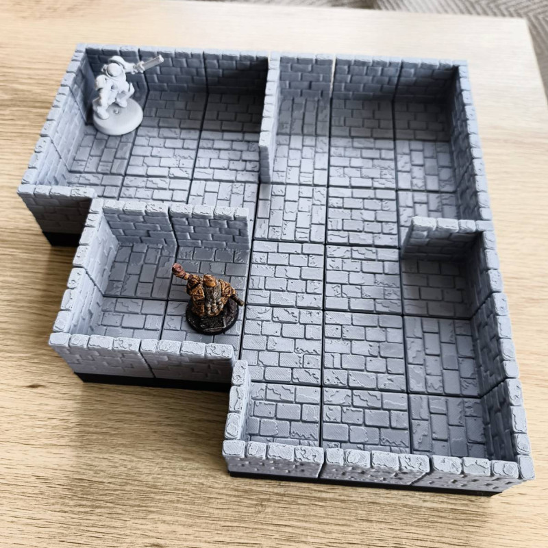 Modüler Zindan Başlangıç Paketi - 3D Baskı Oyun Aksesuarı