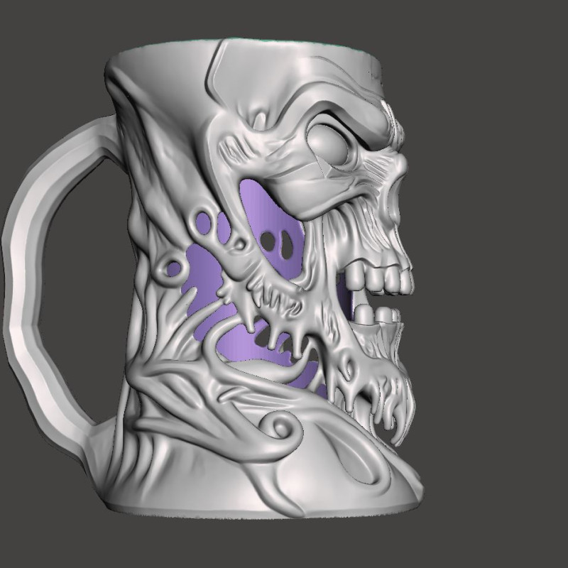 Erimiş Şeytan Kutu İçecek Tutucu - 3D Baskı Bira Bardağı